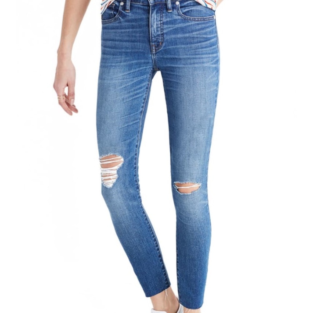 Madewell High Rise Skinny Crop Jeans